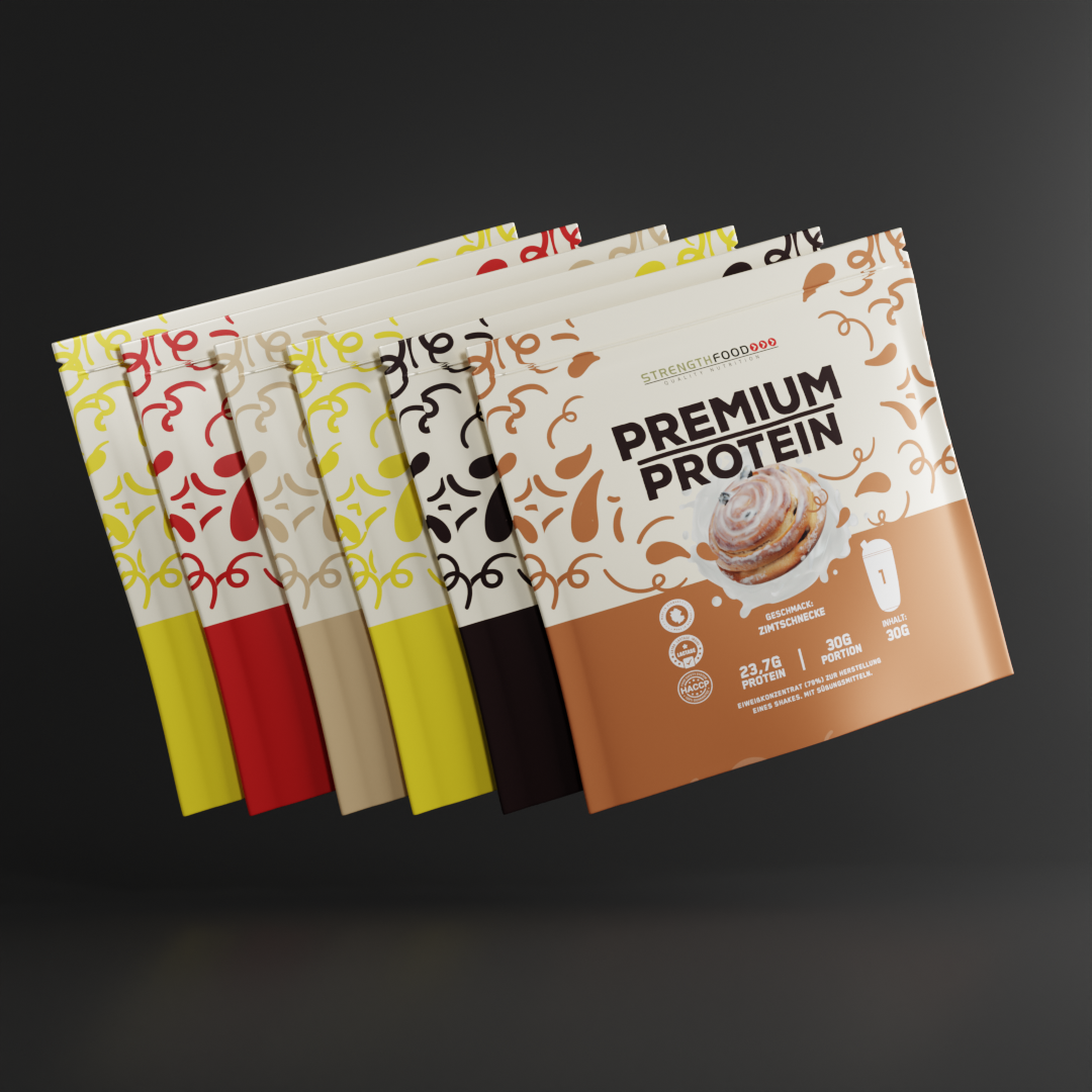 Probierset: Premium Protein 85+ - 3 Komponenten Eiweiss