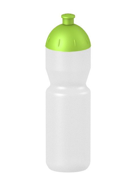 Bio Trinkflasche 750 ml transparent - Farbe Grün