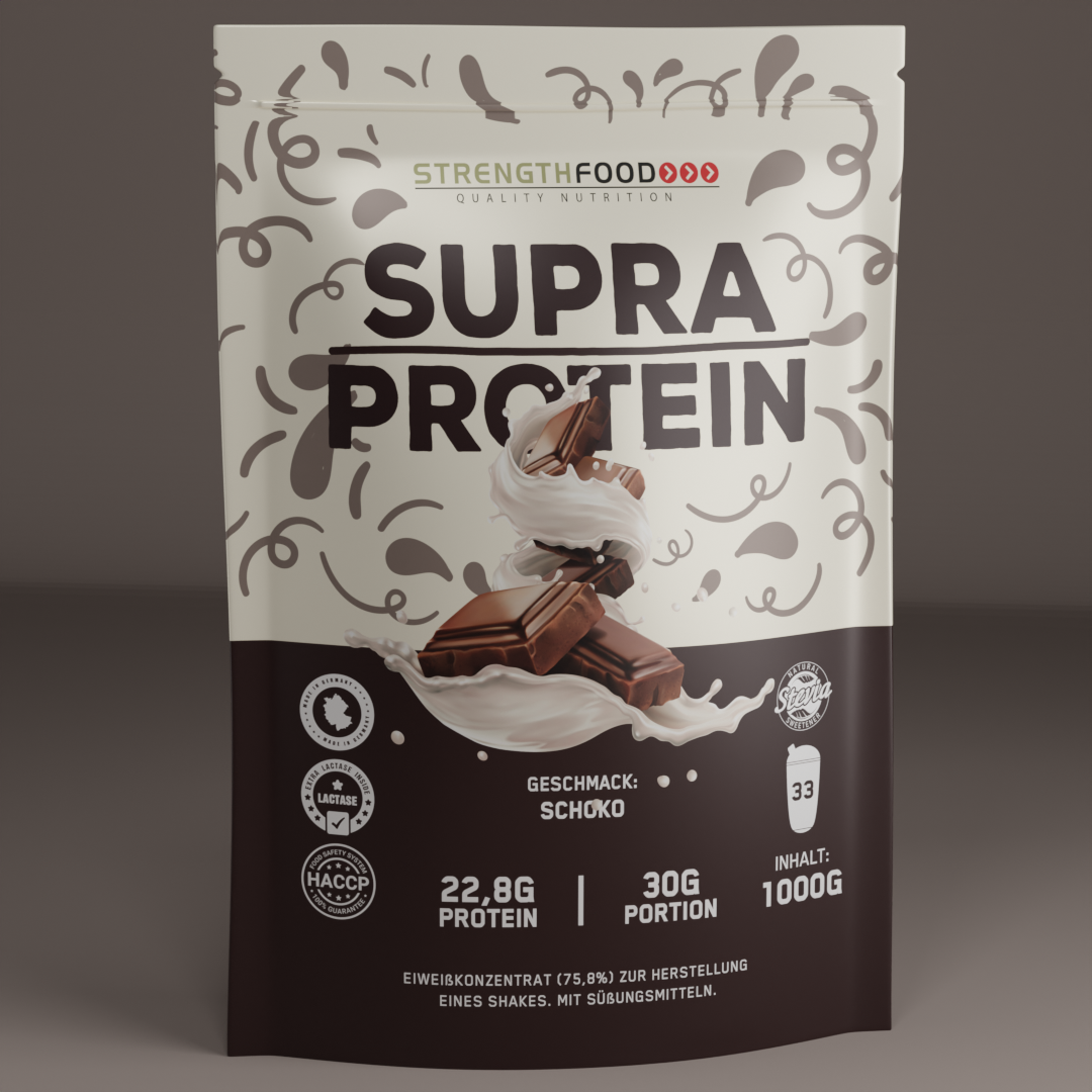 4 Komponenten Protein Pulver - Supra - Stevia - Schoko