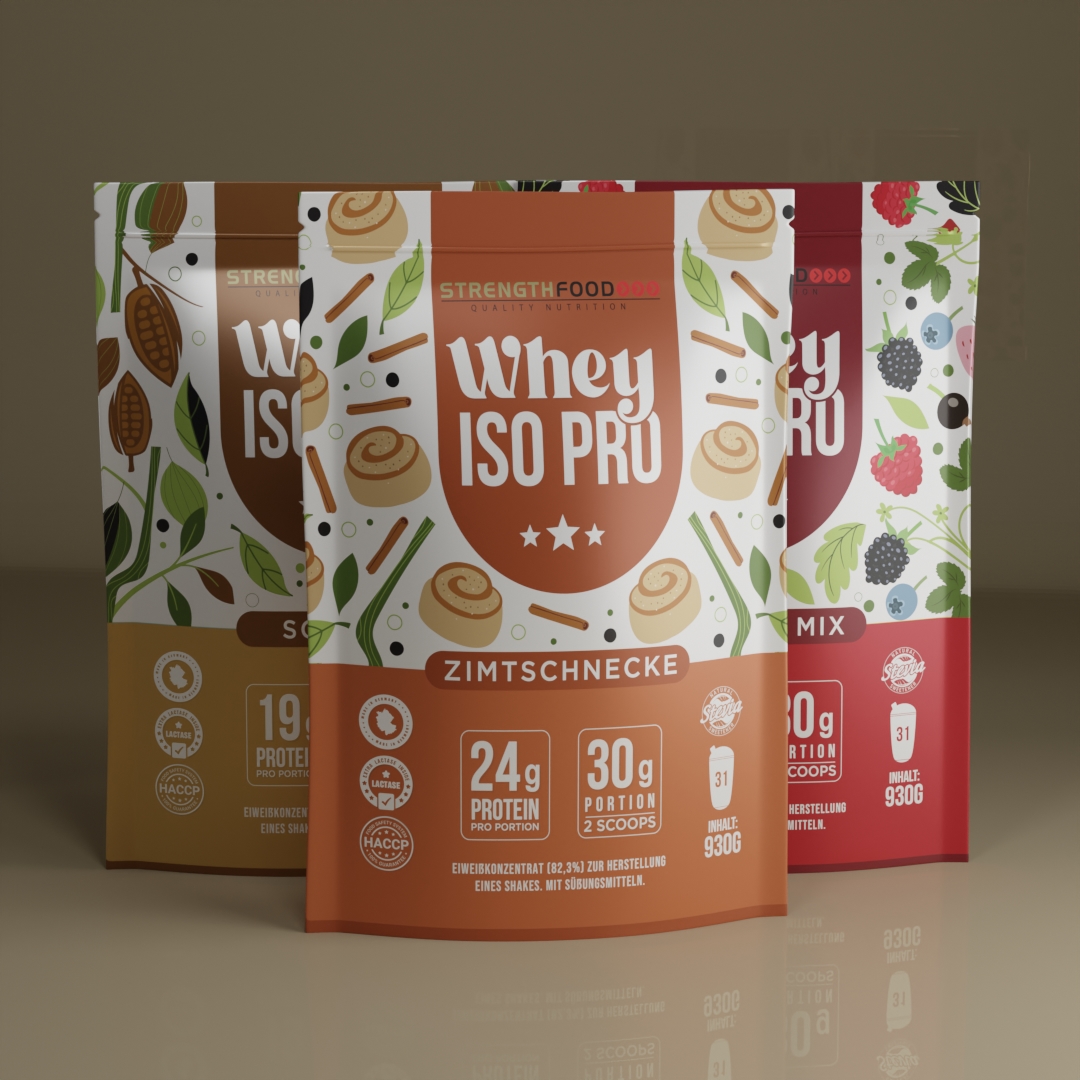 3 x 930g Sparpack - Whey Protein Isolate - IsoPro - Stevia